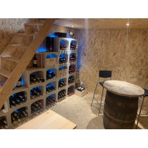 Acheter Casier à vin casier à vin autoportant, protecteur de support de  stockage de vin sur pied pour comptoir de 6 bouteilles